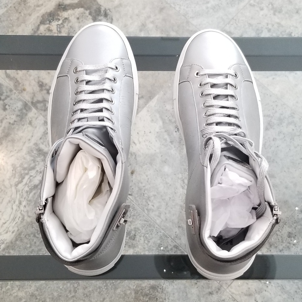 🔥GENUINE MCM VISETOS HIGH-TOP SNEAKERS - Picture 7 of 8